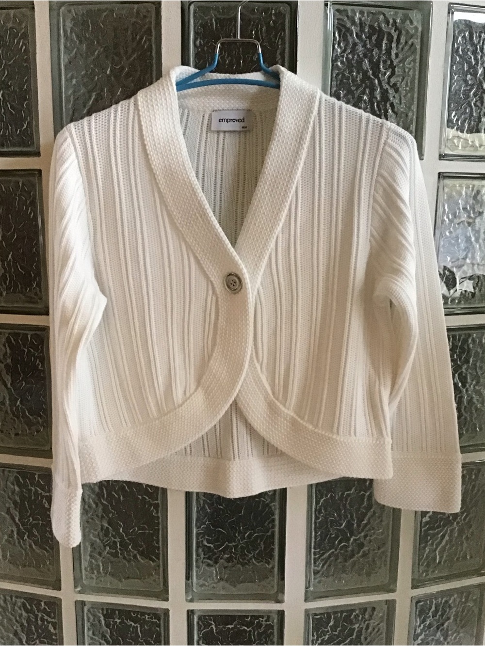 White Cropped Cardigan